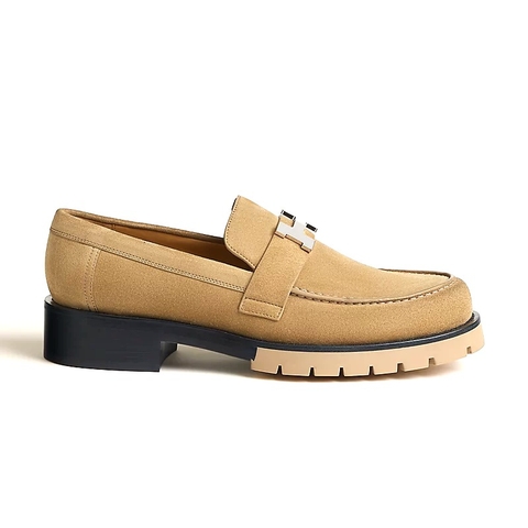 GIÀY HERMES Gregoire loafer Beige Dune
