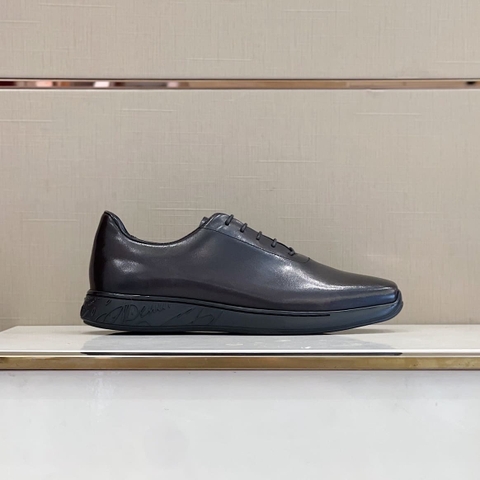 GIÀY BERLUTI METROPOLITAN SCRITTO BLACK HANDMADE TOP QUALITY SHOES AAA