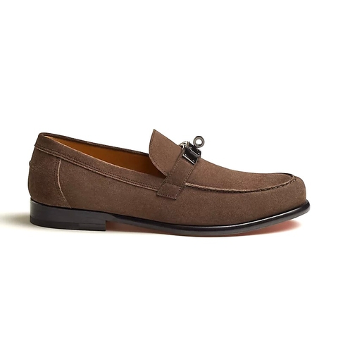 GIÀY HERMES Destin loafer Marron Ébène