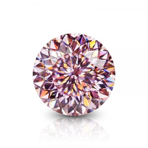KIM MOISSANITE Màu hồng Sakura Pink Moissanite Diamond Round cut  (giá liên hệ)