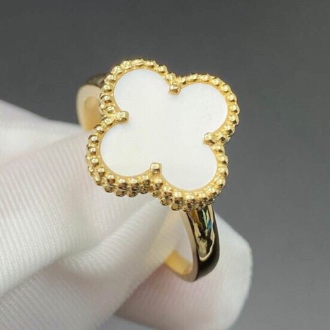 NHẪN VAN CLEEF & ARPELS ALHAMBRA M.O.P GOLD 18K YELLOW GOLD