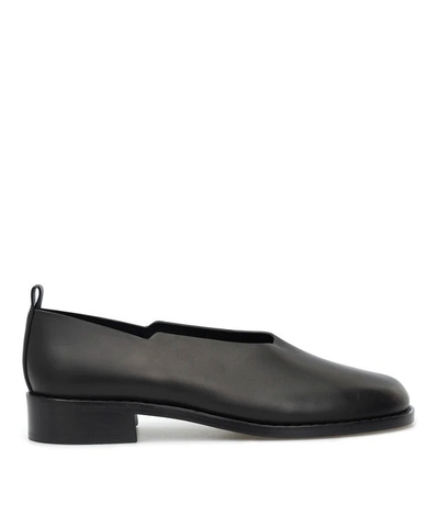 GIÀY THE ROW MONCEAU BLACK LEATHER PUMPS