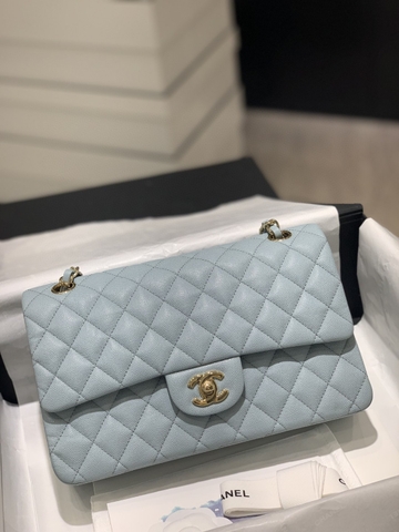 TÚI CHANEL CF 25 CAVIAR BLUE DA HAAS