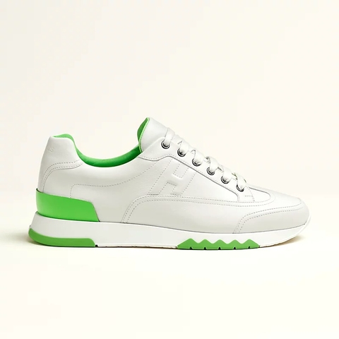 GIÀY HERMES Trail sneaker Blanc Vert Fluo