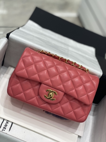 TÚI CHANEL CF 20 BODIN JOYEUX PINK DA HAAS GOLD