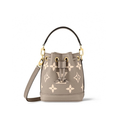 TÚI LOUIS VUITTON NANO NOE BAG TOP QUALITY MÀU XÁM DA VOI
