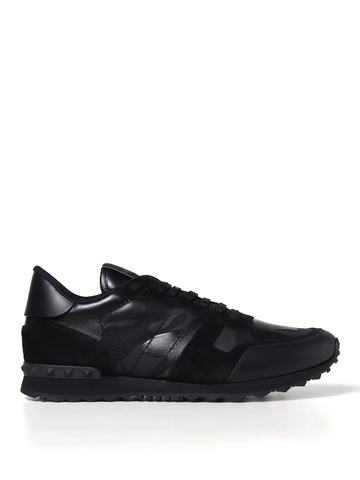 GIÀY VALENTINO GARAVANI Rockrunner suede and leather trainers