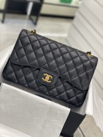 TÚI CHANEL CF 30 CAVIAR BLACK DA HAAS GOLD