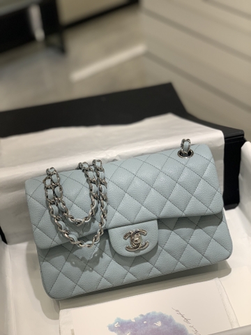 TÚI CHANEL CF 23 CAVIAR BLUE DA HAAS SILVER