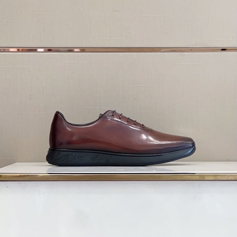 GIÀY BERLUTI METROPOLITAN SCRITTO BROWN HANDMADE TOP QUALITY SHOES AAA
