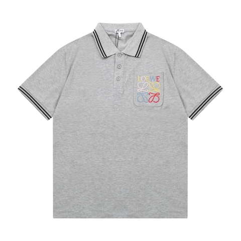 ÁO LOEWE POLO SHIRT GRAY MÀU XÁM