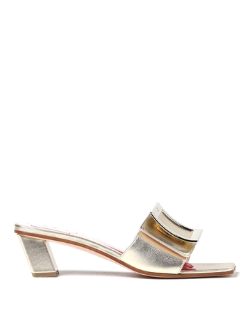 GIÀY ROGER VIVIER Gold heeled sandals shoes