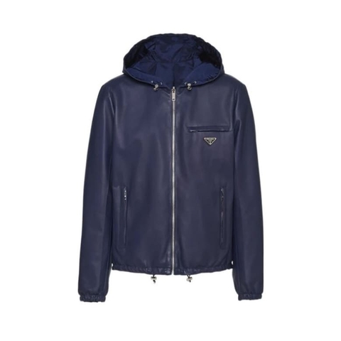 ÁO PRADA LAMBSKIN LEATHER JACKET TOP QUALITY AAA DA CỪU UNISEX