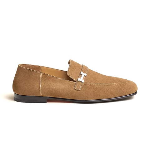 GIÀY HERMES Giovanni loafer Brun Fumé