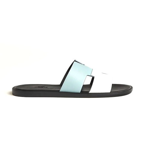 DÉP HERMES IZMIR EPSOM LEATHER Vert D'eau Blanc