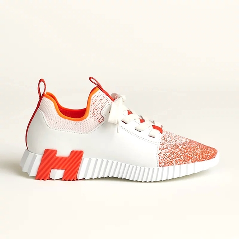 GIÀY HERMES Depart sneaker Orange Blanc