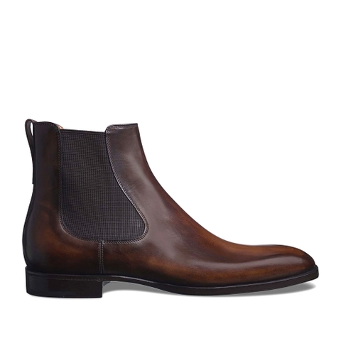 GIÀY BERLUTI Caractère Capri Leather Boot Tobbaco Bis