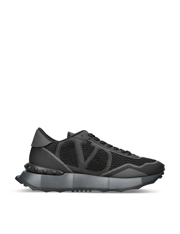 GIÀY VALENTINO GARAVANI VLOGO Netrunner leather and mesh low-top trainers