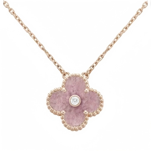 VÒNG CỔ CLEEF & ARPELS SAKURA ĐÁ HOA ĐÀO