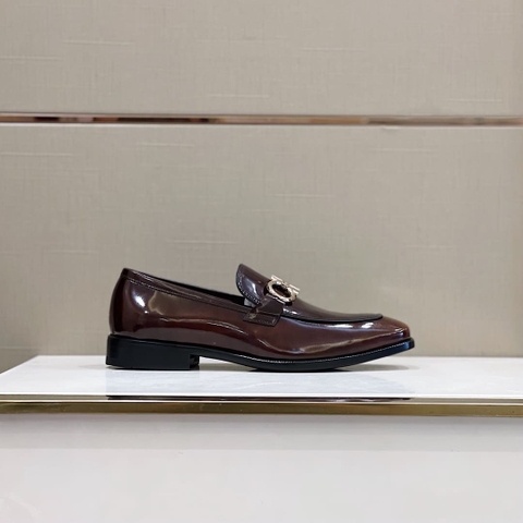 GIÀY SALVATORE FERRAGAMO LOAFER BROWN TOP QUALITY SHOES AAA