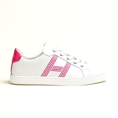 GIÀY HERMES Avantage sneaker Blanc Rose Flash