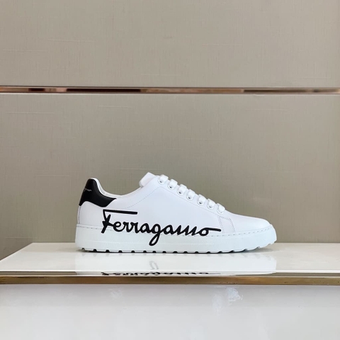 GIÀY SALVATORE FERRAGAMO SNEAKER WHITE TOP QUALITY SHOES AAA