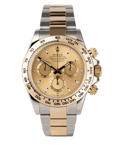 Đồng hồ Rolex Cosmograph Daytona Champagne Dial mặt số màu vàng Champagne
