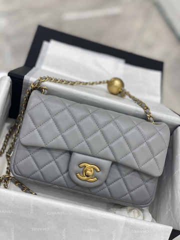 TÚI CHANEL CF Mini Grey Xám da HAAS
