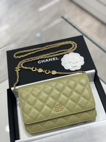 TÚI CHANEL 22K WOC Green xanh da HAAS
