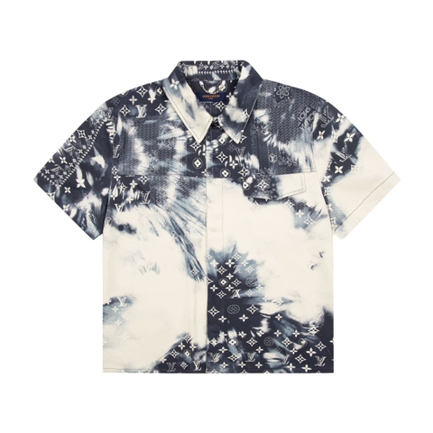 ÁO LOUIS VUITTON SHIRT MÀU ĐEN TRẮNG DENIM