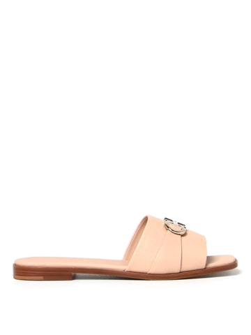 GIÀY SALVATORE FERRAGAMO Cream flat sandals