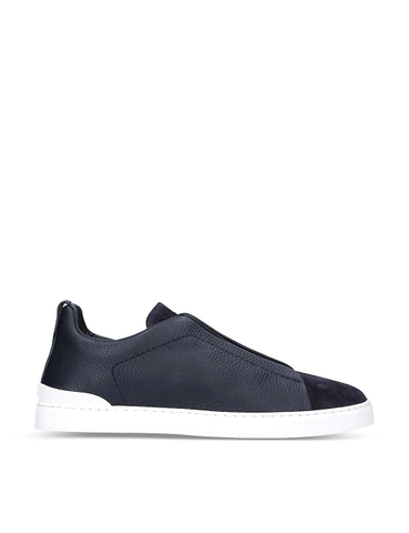GIÀY ERMENEGILDO ZEGNA Triple Stitch leather and suede trainers