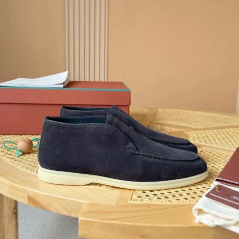 GIÀY LORO PIANA SUEDE LOAFER HIGH TOP QUALITY SHOES AAA