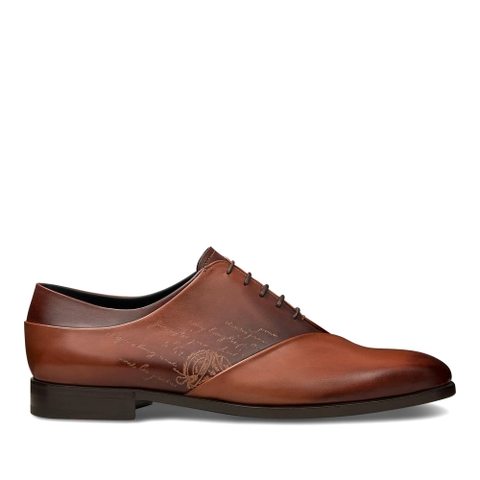 GIÀY BERLUTI Alessandro Demesure Leather Oxford Cacao Intenso