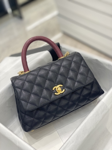 TÚI CHANEL COCO HANDLE BLACK CAVIAR DA HAAS 23