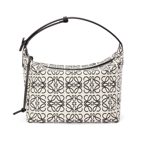 TÚI Loewe Cubi Bag in Anagram Jacquard and Calfskin