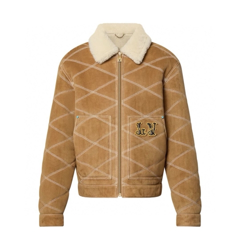 ÁO LOUIS VUITTON BOMBER TOP QUALITY AAA UNISEX LEN CỪU