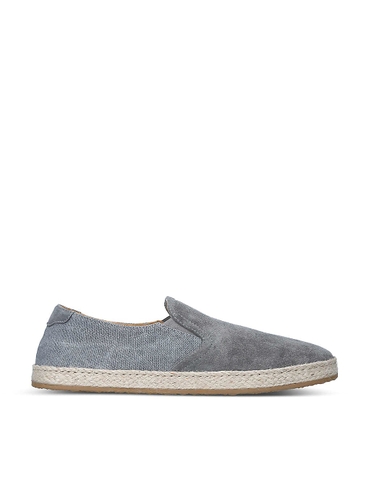 GIÀY BRUNELLO CUCINELLI Slip-on suede-leather espadrilles
