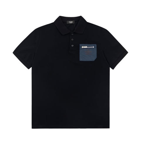 ÁO FENDI POLO SHIRT BLACK MÀU ĐEN