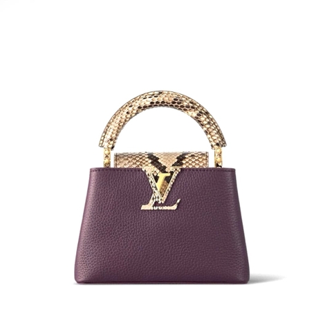 TÚI LOUIS VUITTON CAPUCINES BB DEEP PURPLE MÀU TÍM ĐẬM