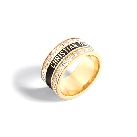 NHẪN CHRISTIAN DIOR CD DIAMOND GOLD