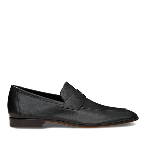 GIÀY BERLUTI Lorenzo Kangaroo Leather Loafer Nero