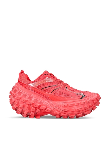 GIÀY BALENCIAGA Defender tire-sole mesh and shell low-top leather trainers