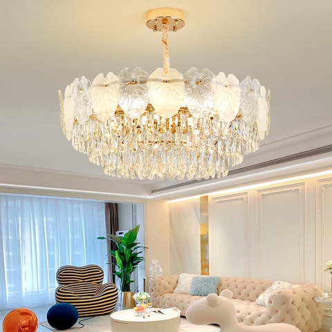 Đèn Chùm Pha Lê Phòng Khách Sang Trọng Hiện Đại S25(Liên hệ để được giá tốt nhất)
