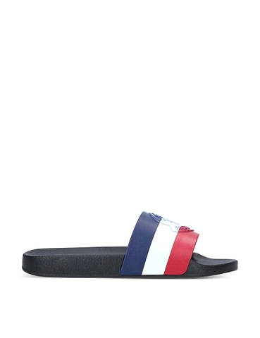 DÉP MONCLER Basile striped rubber sliders