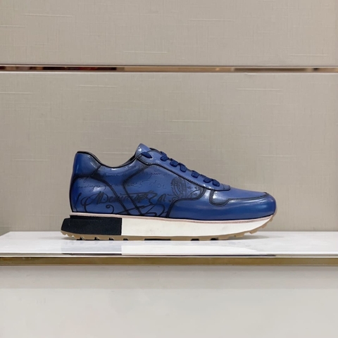 GIÀY BERLUTI SPORT BLUE HANDMADE TOP QUALITY SHOES AAA