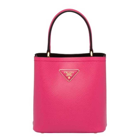 TÚI Prada Saffiano Leather Prada Panier Bag-Bag-Rose