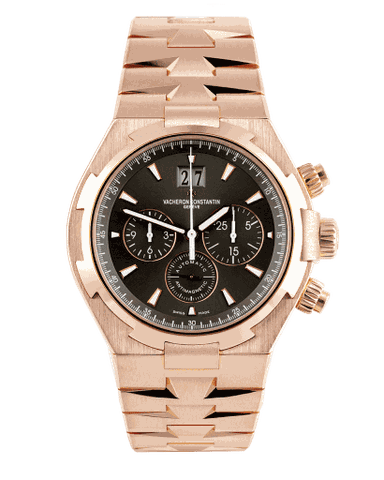 Đồng hồ Vacheron Constantin Overseas Chronograph Rose Gold mặt số màu đen