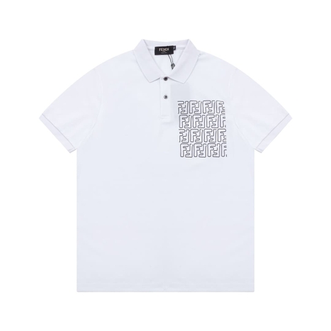 ÁO FENDI POLO SHIRT WHITE MÀU TRẮNG