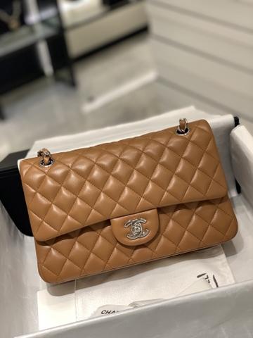 TÚI CHANEL CF 25 LAMBSKIN BODIN JOYEUX BROWN DA HAAS